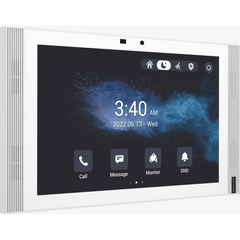 MONITOR COLOR BLANCO DE 10" IPS LCD / CERTIFICADO POR GOOGLE PLAY STORE / ANDROID 12 OS / WI-FI 6 / POE / SIP / ENTRADAS DE ALARMA / ADMINISTRACIÓN 100 EN LA NUBE
