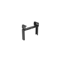 Rack de Distribución Aéreo de 2 Postes PanZone®, Rieles Roscados #12-24, de 6 UR, Color Negro