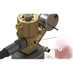 Adaptador para Manguera Piloto de Alta Presión / Sistema Oxeo / DN4 (1/16") / Unión M12 x 1.5 / Cono 24° con O-Ring (DKOL) / 375 bar (5439 psi) / Acero Galvanizado / cULus / FM Approved