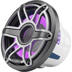 Subwoofer Náutico JL Audio M6 / 10" (25.4 cm) / 250 W RMS / 4 Ω / LED Transflective™ / Rejilla Deportiva de Titanio / Uso Cerrado / Conectores de Pala