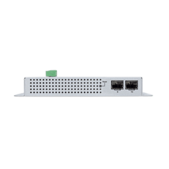 Switch Industrial Flat-Type 8 Puertos Gigabit C/PoE 802.3at, 2 Puertos SFP, LCD