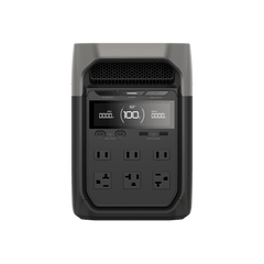 Estación de Energía Portátil Delta 3 1024Wh Litio LFP / 6 AC 1800 W (Max. 2600W con X-Boost) / 4 USB-C 100W / Capacidad para Aumentar Respaldo / Cargador de Coche 10A a 12.6V / Conectividad WiFi y Bluetooth (App) / Carga Solar 500W Max.