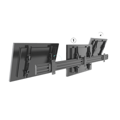 Soporte de Pared para TV / Riel Triple 400T / Capacidad 110 lbs (50 kg) / Compatible 32"-65" / VESA 100x100-600x400 mm / Ajuste Ángulo 5°-15° / Montaje Profesional