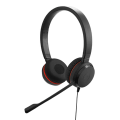 Jabra Evolve 20 DUO con conexión USB C/A, Micrófono con Cancelación de Ruido de Ultima Generación, Configuración Plug and Play (4999-829-269)
