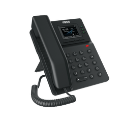 Teléfono IP empresarial para 4 líneas SIP con pantalla LCD de 2.4 pulgadas a color, Opus y conferencia de 6 vías, PoE.