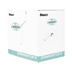 Bobina de Cable UTP 305 Metros (1000 Pies) de Cobre, TX6000? PanNet, Reelex, Gris, Categoría 6 Mejorado (23 AWG), PVC (CMR, Riser), de 4 Pares