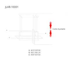 Lámpara de Techo LED / 100W / Luz Blanca 6500K, Neutra 4000K, Cálida 2700K / IP20 / Ángulo de Luz 120° / Aluminio y PC / Vida Útil 50,000h / Longitud de Cable Ajustable