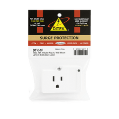 Dispositivo de Protección Contra Sobretensiones de 120 VCA 15 A, Transformadores de Alarma, Electrodomésticos, Máquinas Contestadoras, Fax, Impresoras