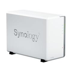 NAS DiskStation DS223j | 2 Bahías | CPU Realtek RTD1619B 1.7 GHz | 1 GB DDR4 | Puerto 1GbE RJ-45 | USB 3.2 Gen 1 | Compatible con HDD y SSD | Synology DSM | RAID 0, 1, JBOD | SMB, AFP, NFS, FTP | Vigilancia IP
