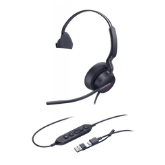 Diadema Alámbrica Yealink UH46 Mono USB-C/A Certificada con Microsoft Teams