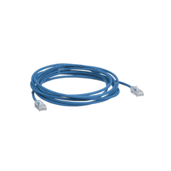 Cable de Parcheo TX6, UTP Cat6, Diámetro Reducido (28AWG), Color Azul, 100 ft
