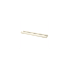 Base para canaleta T-70, de PVC rígido, con orificios perforados para montaje, 103.3 x 44.9 x 1800 mm, Color Blanco Mate