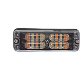 Luz Auxiliar de 16 LED, Ambar/Blanco, Lente Transparente
