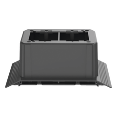 Caja de Conexión Doble, Para Uso con Canaleta de Piso AFR4BCBL6, Material PVC Rígido, Color Negro