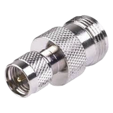 Adaptador en Línea, de Conector Mini-UHF Macho a N Hembra, Níquel/ Oro/ Teflón.