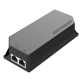 Inyector PoE / 30W / Puertos 2.5G y 10G / IEEE 802.3 af/at / Plug-and-Play / Alimentación 54VDC / Incluye Cable AC 1.2 m (3.9 ft)