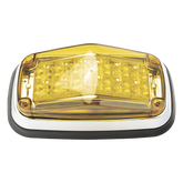 Luz de advertencia 8 X 4", Color Ámbar, IP67, SAE, Ideal para Ambulancias