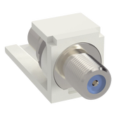 Módulo Acoplador Coaxial Tipo F, Mini-Com, de 75 Ohms, 3.0 GHz, Color Blanco