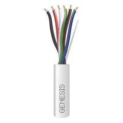 Bobina de 305 m (1000 ft) / Cable para Alarma 6x18 AWG / Plenum / Blanco