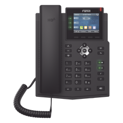 Teléfono IP / 6 Líneas SIP / Pantalla LCD a Color 2.8" / Audio HD G.722 y Opus / Conferencia 3 Vías / Puertos Gigabit / PoE 802.3af / OpenVPN / IPv6