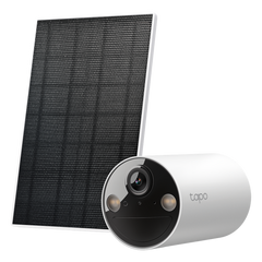 Kit Cámara Solar Tapo / 2K 3MP (2304×1296 px) / Visión Nocturna Color / Batería 6400 mAh 180 Días / IP65 / Panel Solar Integrado / Detección IA Personas / Audio Bidireccional