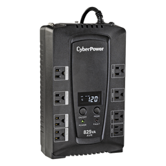 UPS de 825 VA/450 W, Topología Línea Interactiva, Entrada 120 Vca NEMA 5-15P, Tipo Gabinete Compacto, Con 8 Tomas NEMA 5-15R
