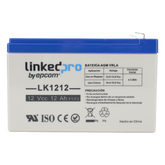 Batería de respaldo 12 V | 12 Ah | AGM | Especial para Seguridad Electrónica | UPS | Sistemas de Emergencia | Vida útil 5 años | Terminales F1 + Adaptador F2