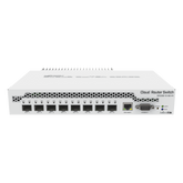 (CRS309-1G-8S+IN) Switch administrable Sistema Operativo Dual, puerto 1G Rj45, 8 puertos 10G SFP+ para Escritorio