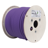 Bobina de Cable U/UTP de 4 Pares, Z-MAX, Cat6A, Soporte de Aplicaciones 10GBase-T, LS0H, Color Violeta, 305 Metros (1000 Pies)