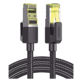 Cable Ethernet Cat7 CLASS F/FTP Redondo con Malla de Nylon 3 Metros (9.84 Pies)