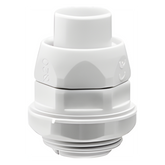 Conector (Racor) de tubería flexible a caja, PVC Auto-Extinguible de 20 mm, IP55