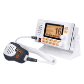 Radio Móvil Marino VHF / 25W RF / GPS Integrado / NMEA 2000 / DSC Clase D / IPX8 Sumergible / Blanco