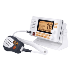 Radio Móvil Marino VHF / 25W RF / GPS Integrado / NMEA 2000 / DSC Clase D / IPX8 Sumergible / Blanco