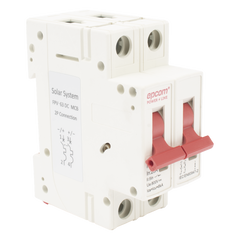 Protección Térmica/ Interruptor 2P, 20 A, Corriente Directa 800 Vcc para Aplicación Fotovoltaica Montaje Riel DIN