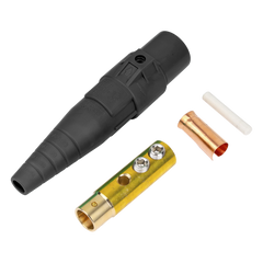 Conector Camlock Hembra / 400 Amperes / AC 600V / Abrazadera Compresión / Plástico Ingeniería / Varios Colores / Cable 2/0 AWG a 4/0 AWG