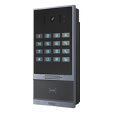 Videoportero SIP para Control de Acceso, Teclado numérico iluminado, 2 relevadores, anti-vandálico, IP66 y IK07, PoE