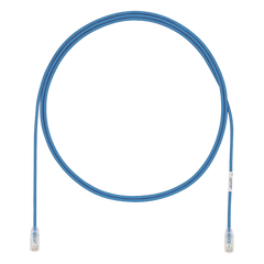 Cable de Parcheo UTP Cat6A, CM/LSZH, Diámetro Reducido (28AWG), Color Azul, 3 Metros (9.84 Pies).