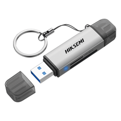 Lector de Tarjetas 2 en 1 / Conector Dual USB-A y USB-C / Soporta SD y Micro SD / 5 Gbps / Aleación de Aluminio