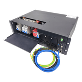 Rectificador de Energía AC 110 Vac / –48 V de Alta Eficiencia, 90 A y 5400 W, 3 UR para Telecomunicaciones como equipos OLTs Modulares / Cargador de Baterias de Litio
