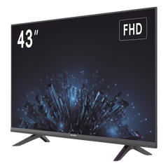 Monitor LED Full HD 43" / Ideal para Oficina y Hogar / Uso 24-7 / Entrada HDMI/VGA/USB / Compatible con Montaje VESA (200 X 200) / Bocinas Integradas