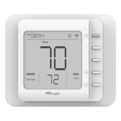 Termostato Inteligente LoRaWAN para HVAC / 4 Etapas Calefacción + 2 Refrigeración / Compatible con Bombas de Calor y Calderas / Control Inalámbrico de Largo Alcance / Automatización de Edificios (BMS)