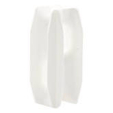 Aislador Blanco de Esquina para Cercos Eléctricos / 18 kV / Resinas Vírgenes / Resistencia 7.5-10.2 kg / Anti UV / 66 mm x 31.6 mm