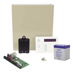 Kit de panel de alarma híbrido VISTA-48LA con teclado-receptor inalámbrico 6160RF, batería, transformador y gabinete