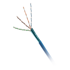 Bobina de Cable UTP de 4 Pares, Cat6A, 23 AWG, CMP (Plenum), Color Azul, 305 Metros (1000 Pies)