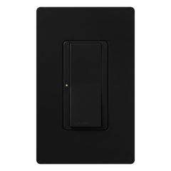 Switch Maestro de un solo polo, hasta 8 A, para multilocación con interruptores complementarios, color negro