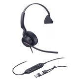 Auriculares Yealink UH46 Mono con cancelación de ruido por IA para Microsoft Teams, USB-C/A e indicador de ocupado