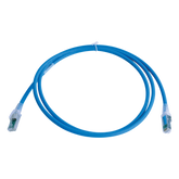 Patch Cord Z-MAX Cat6A S/FTP, CM/LS0H, 1.52 Metros (5 Pies), Color Azul, Versión Bulk (Sin Empaque Individual)