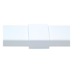 Pieza de unión color blanco de PVC auto extinguible, para canaleta PT48 (6180-01002)