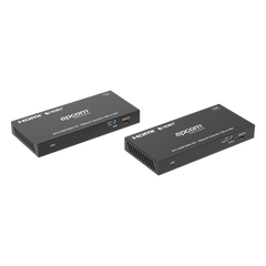 Kit Extensor HDMI | HDBaseT | 70m en 4K@60Hz | Cat5e/6 | Gestión Avanzada EDID | Soporta ARC | Control IR Bidireccional | RS232 | PoC