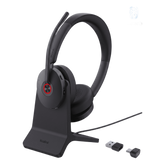 Auriculares estéreo Yealink BH74 con base de carga / Bluetooth 5.3 con adaptador USB C&A / Cancelación activa de ruido / Indicadores de actividad